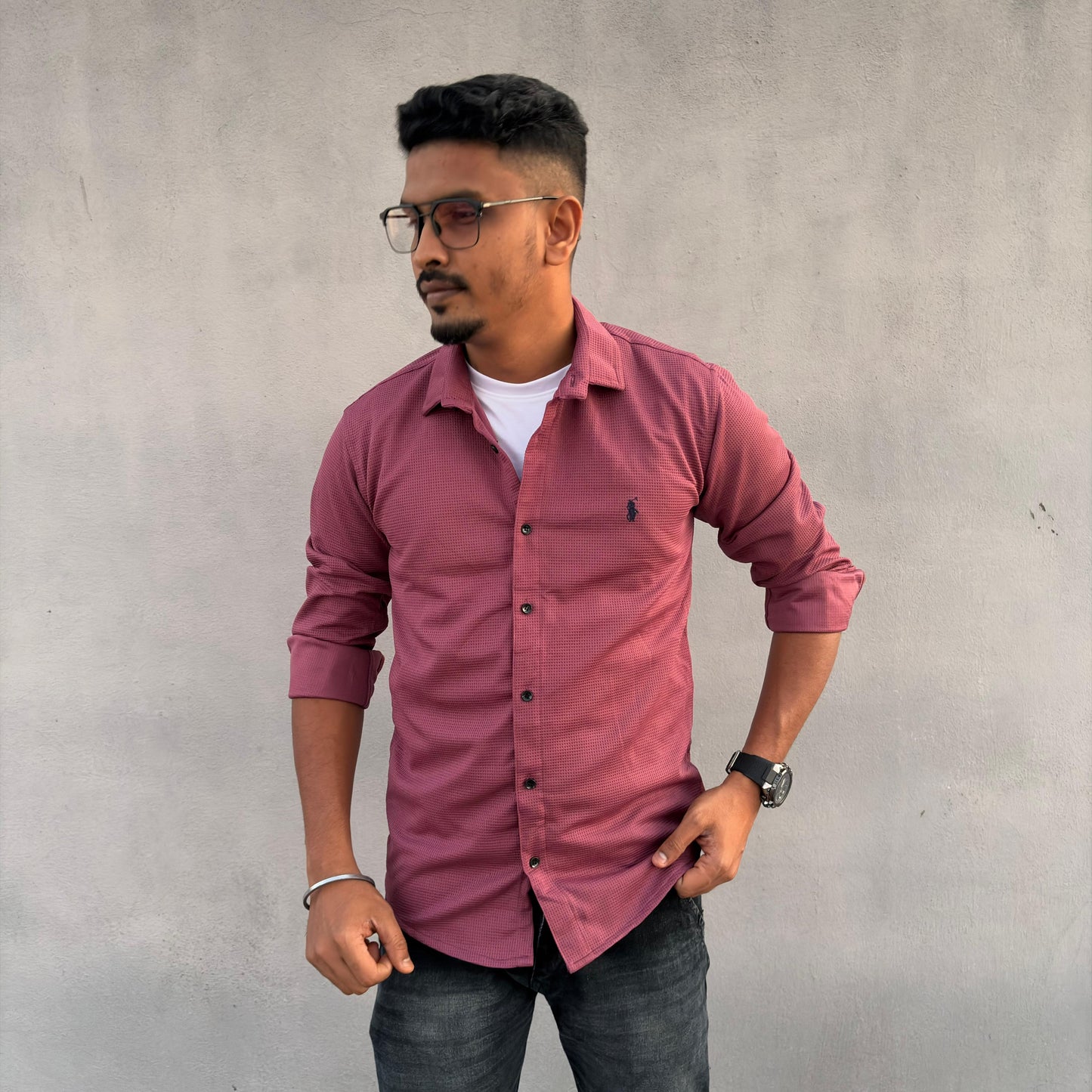 Mfw textured fabric Shirts single pcs @299 and Buy 4 pcs combo @999