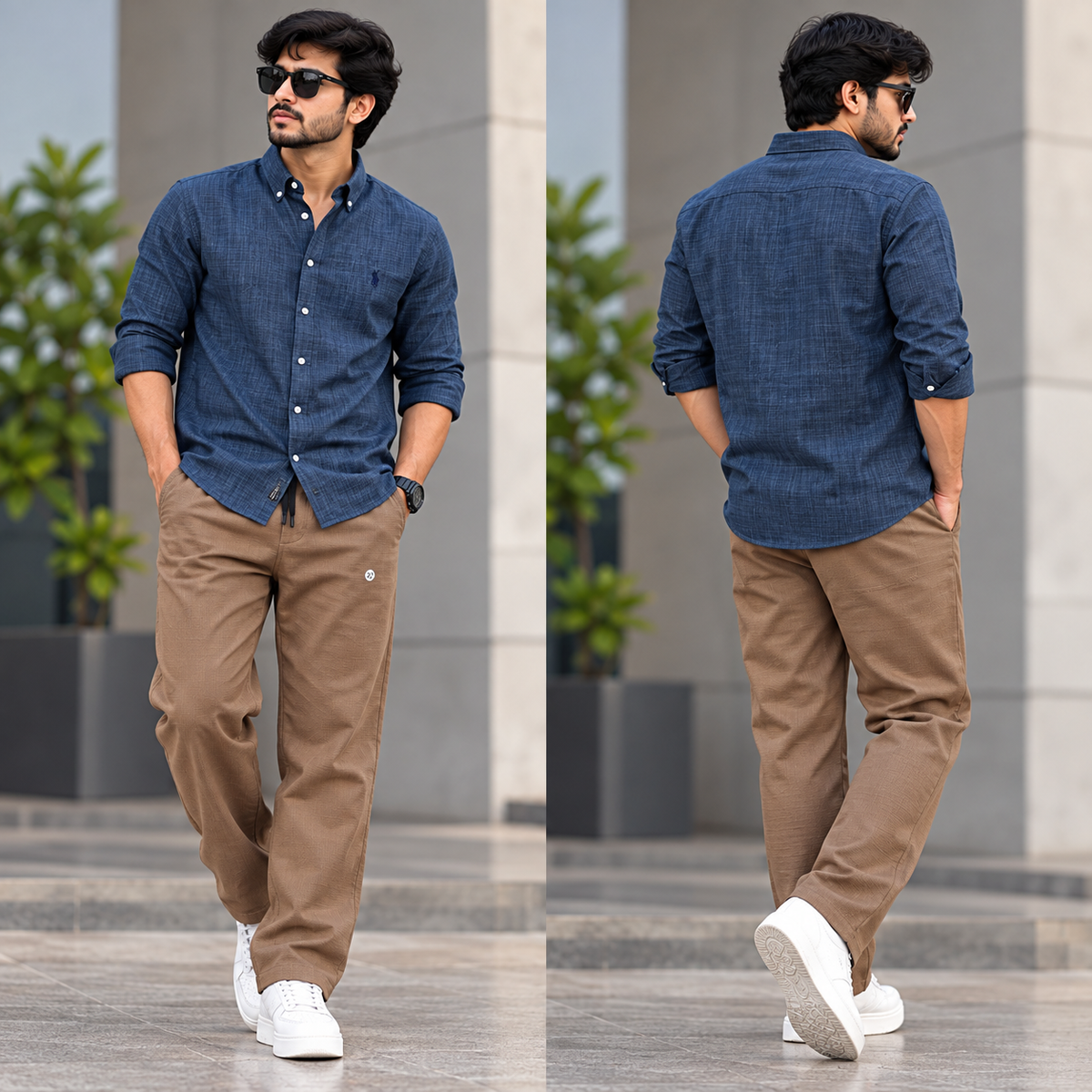 2 in 1 Combo MFW Lenin shirts + lenin relax fit pant buy @500 rs only