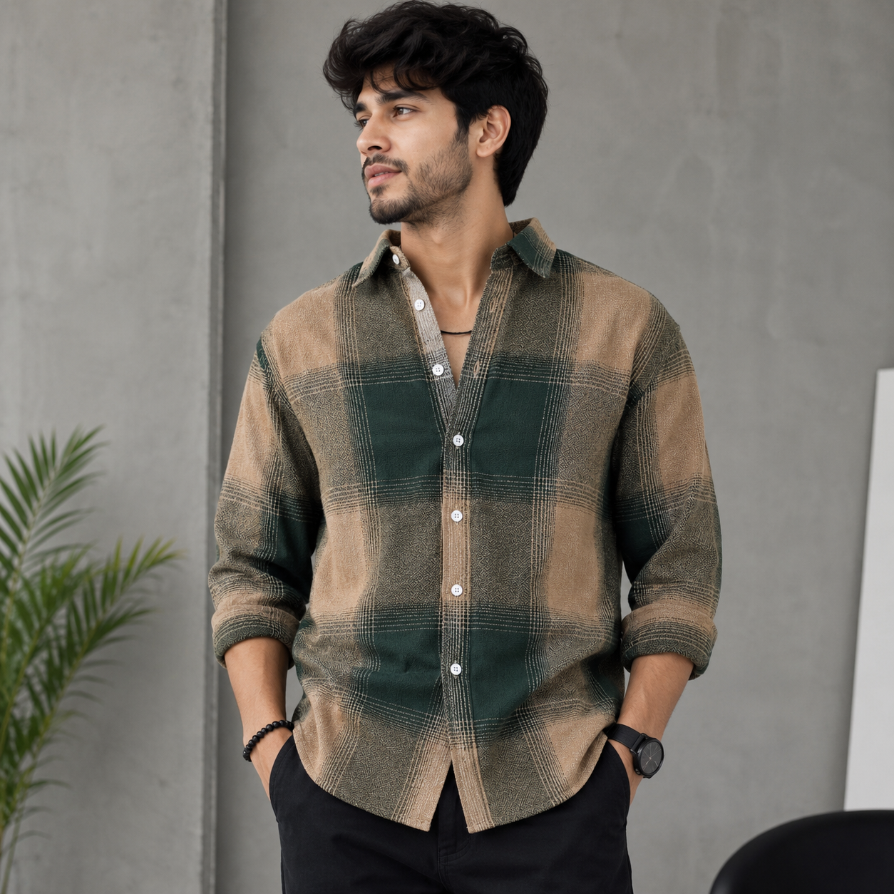 MFW grindal fabric checked shirts Single pcs @299 and Buy 4 pcs combo @999