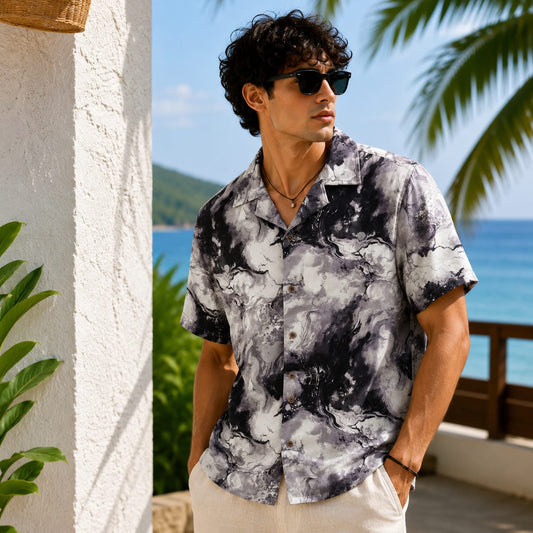 IMP viscose printed cuban collar shirts buy @250 rs only