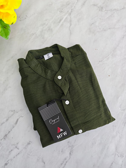 MFW Chinese collar crush lenin full sleeve shirts Single pcs @299 and Buy 4 pcs combo @999