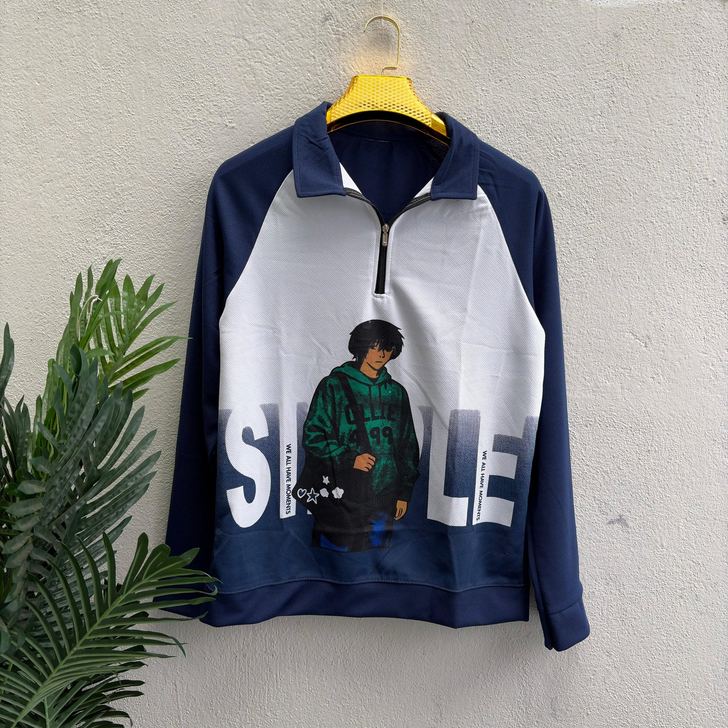 Men's  korean Collar premium old money Zipper Full sleeve tshirts@249