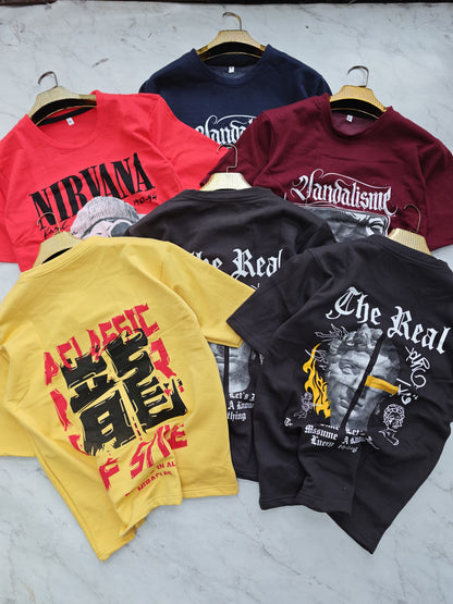 3 in 1 combo buy 3 pcs Random design Cotton tshirts buy 500 only(Read description before ordering)