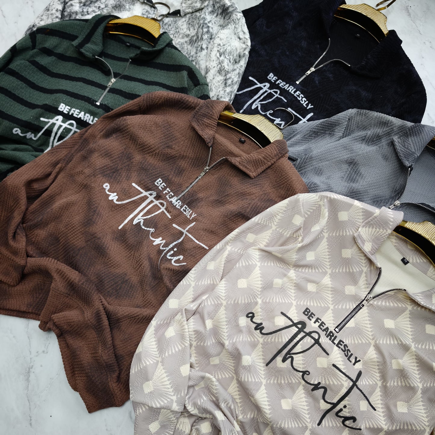3 in 1 combo buy 3 pcs Random design full sleeve Zipper tshirts buy 500 only(Read description before ordering)