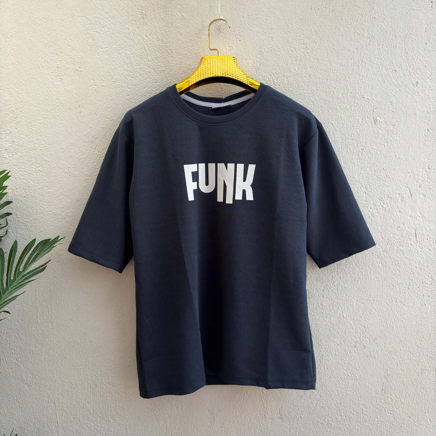 Round neck Front and back print droup shoulder Tshirt 1 pc @199 and 3 pcs @ 499