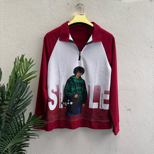 Men's  korean Collar premium old money Zipper Full sleeve tshirts@249