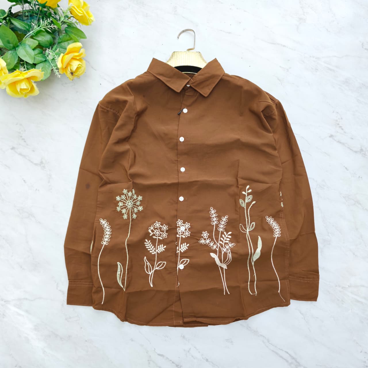 Men's bottom embroidery Shirts single pcs @350 and Buy 3 pc combo @999