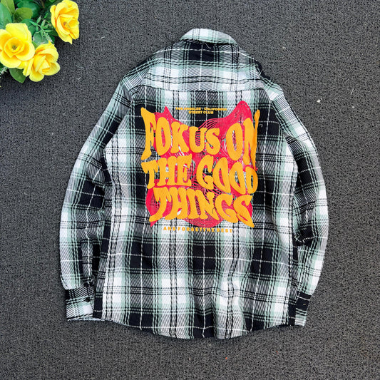 Men's Double pocket  baggy Back printed shirt single pcs @350 and Buy 3 pc combo @999