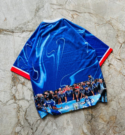 Half sleeve front and back printed football jersey buy @200