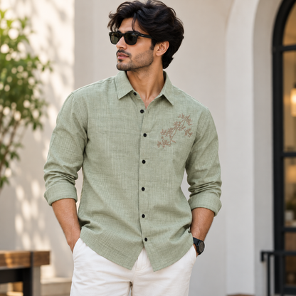 MFW Lenin embroidery work shirts Single pcs @299 and Buy 4 pcs combo @999
