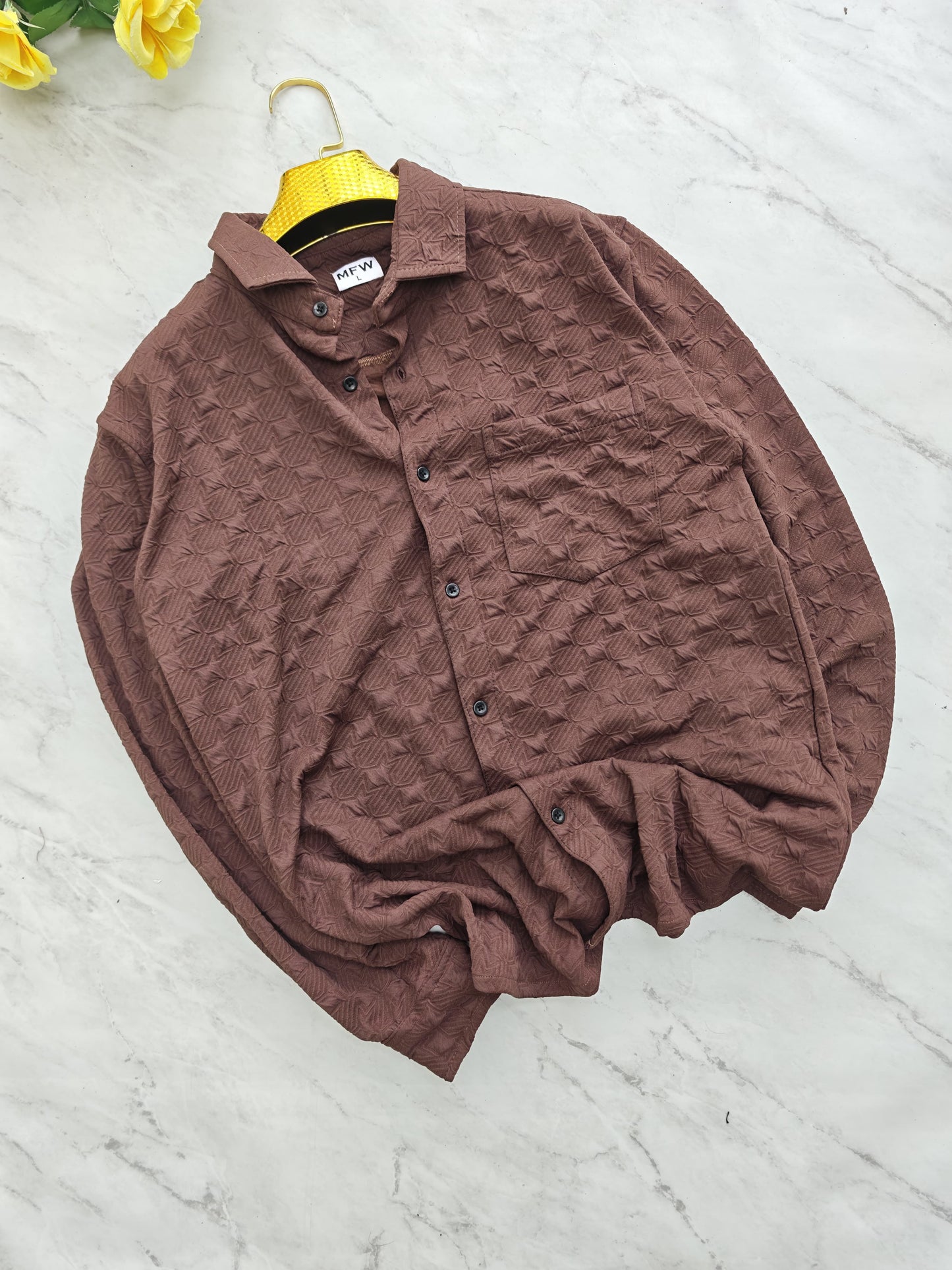 MFW Full sleeve Jacquard shirts Single pcs @299 and Buy 4 pcs combo @999