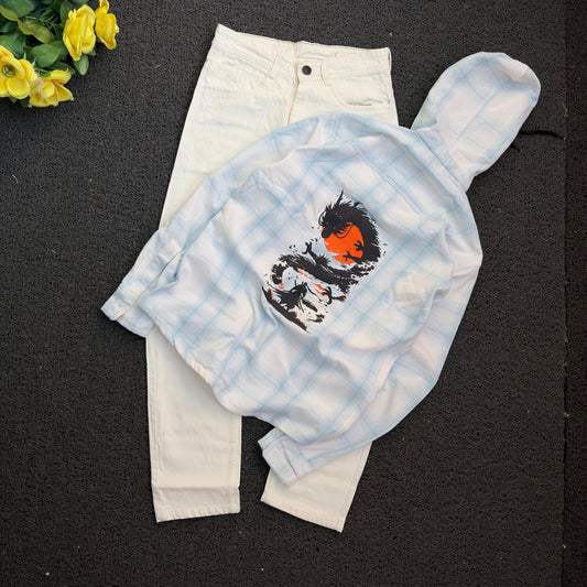 2 in 1 combo MFW hoodie back printed shirts + Mom fit jeans buy @ 600