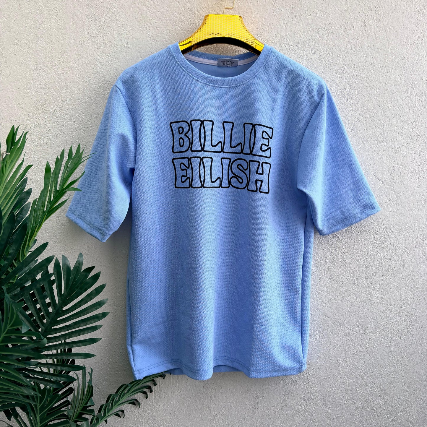 Round neck Front and back print droup shoulder Tshirt 1 pc @199 and 3 pcs @ 499