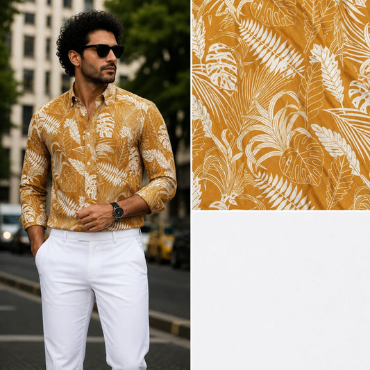 2 in 1 combo printed shirts + polo fit pants buy @600rs only