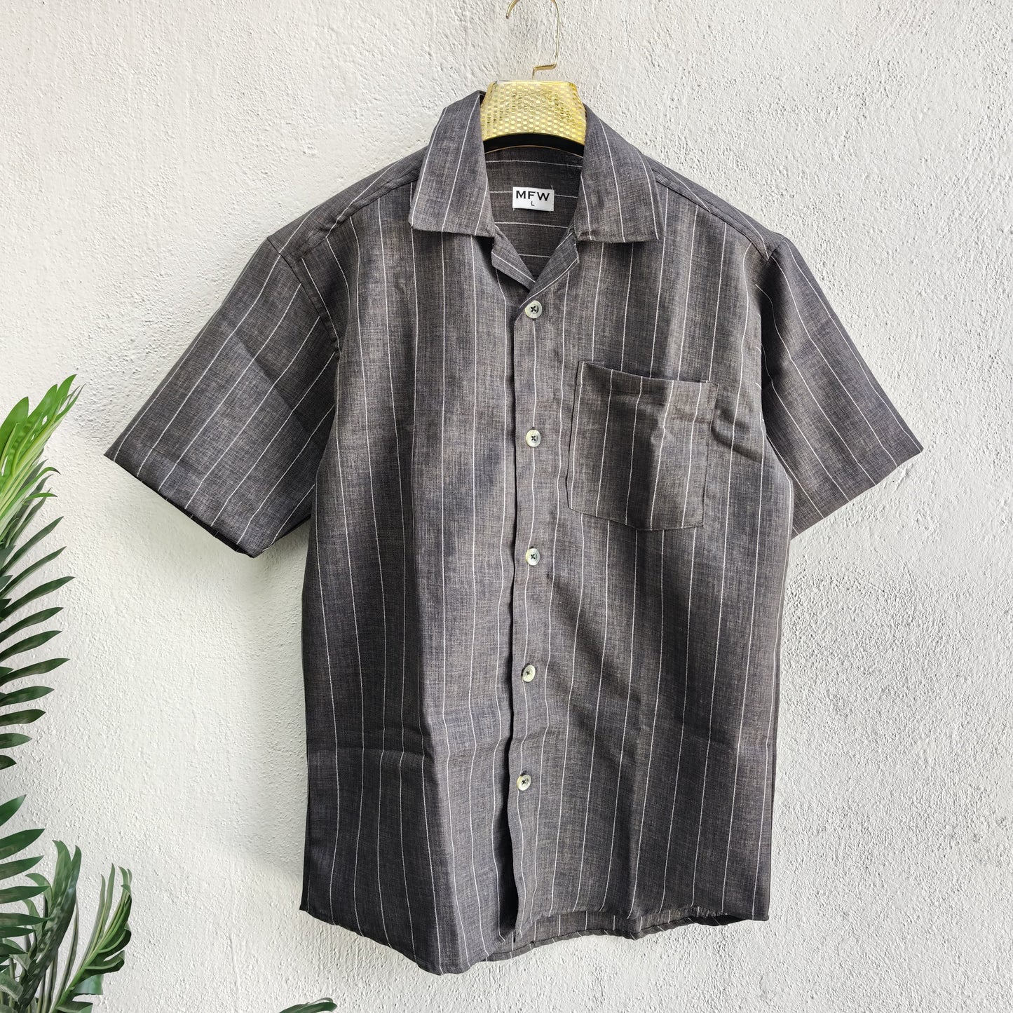 Mfw korean stripes Lenin Cuban Collar shirts buy @250 rs