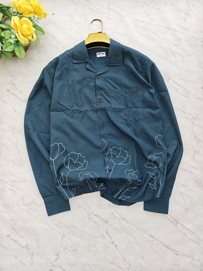 MFW Cuban Collar Border print shirts Single pcs @299 and Buy 4 pcs combo @999