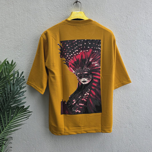 Round neck Front and back Printed droup shoulder Tshirt 1 pc @199 and 3 pcs @ 499