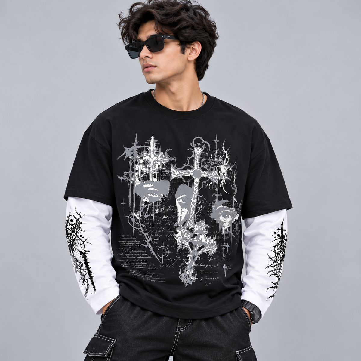 Round neck full sleeve Doctor sleeve tshirt buy @250 rs only
