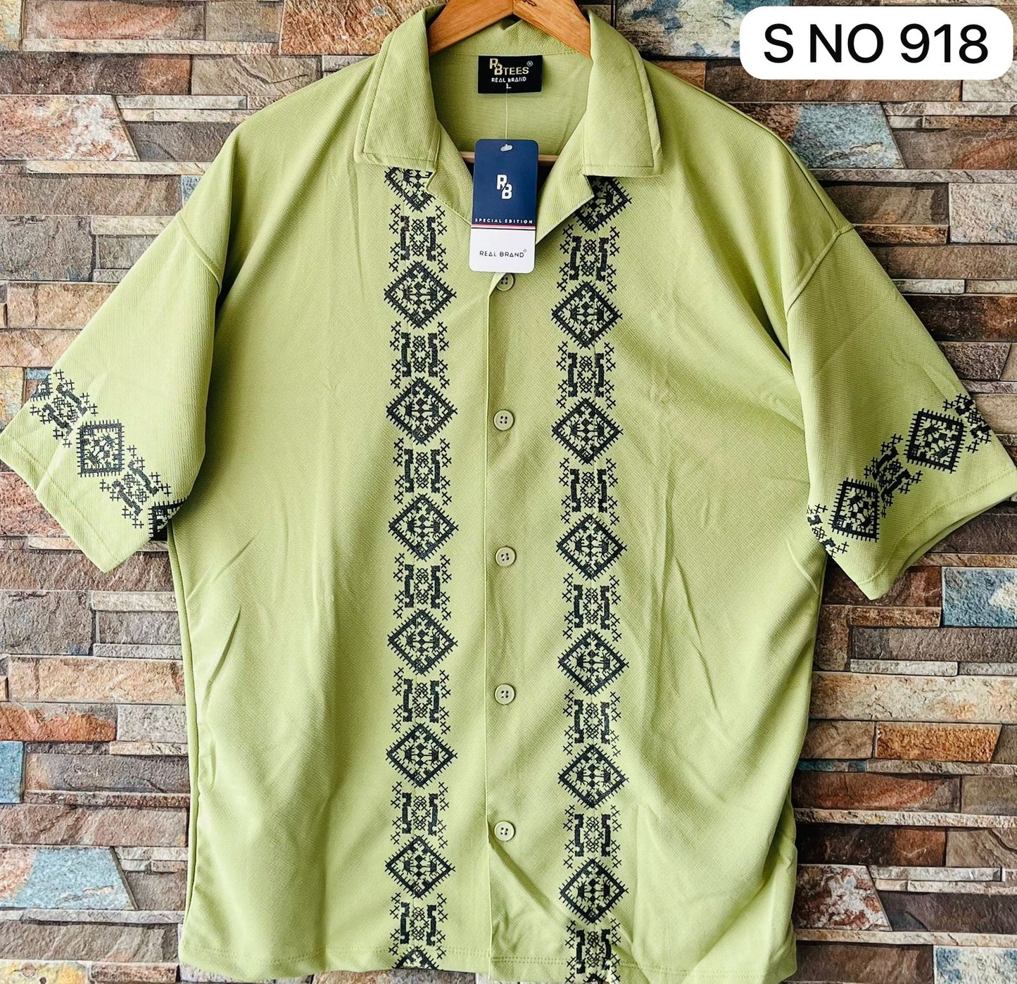 Cuban Collar Oversize Drop Shoulder Polo Designer Shirts buy @249