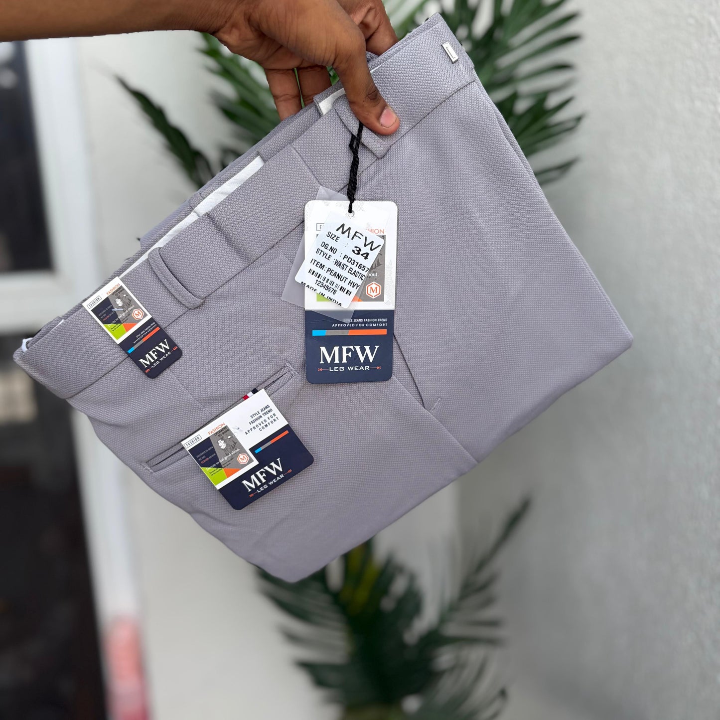 MFW Hip adjustment Penut fabric polofit pants  buy 3 pant @ 1200(Ash)
