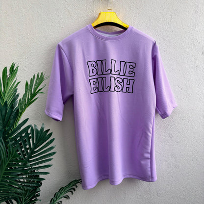 Round neck Front and back print droup shoulder Tshirt 1 pc @199 and 3 pcs @ 499