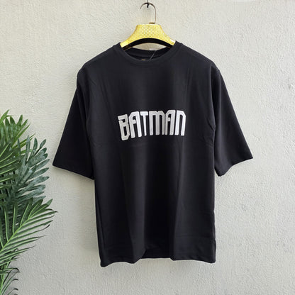 Batman design Round neck Front and back Printed droup shoulder Tshirt 1 pc @199 and 3 pcs @ 499