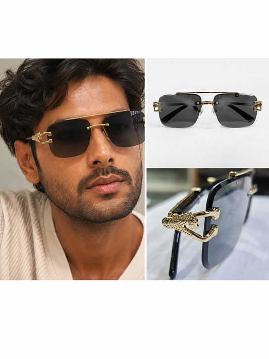 Mfw Rimless sunglasses buy @150 rs only (Gold color)