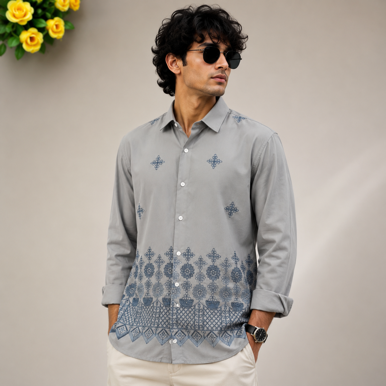 MFW viscose bottom embroidery Shirts single pcs @350 and Buy 3 pc combo @999