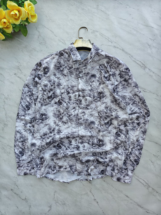 MFW Floral Viscose Printed Full Sleeve Shirt Single pcs @299 and Buy 4 pcs combo @999