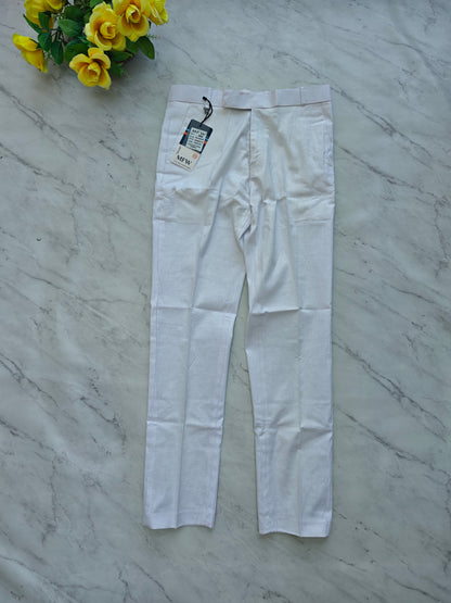 MFW white lenin polo fit pants Buy @350 rs only(Read description before ordering)