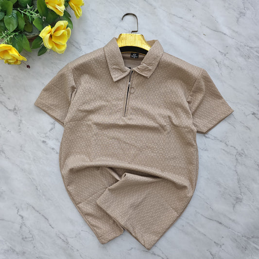 Mfw Half sleeve zipper Tshirt 1 pc @199 and 3 pcs @ 499