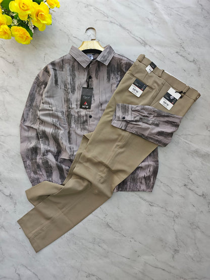 2 in 1 Combo Printed shirts + peanut polo fit pant buy @550 rs only