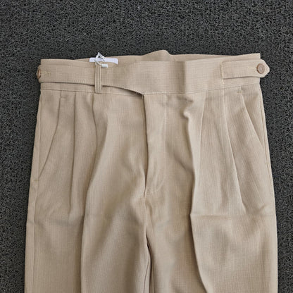 Mfw lenin Gurkha polo fit pants buy @450 rs only(Classic Beige Lenin polo fit)