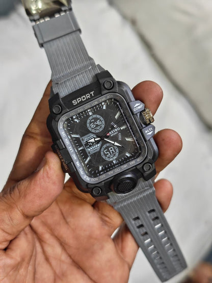 MFW Rugged Sporty Style Analog Watches Buy @150rs (Ash)