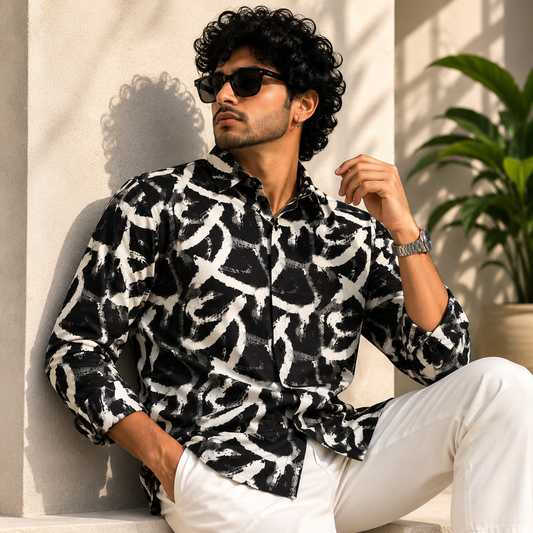 Men's Full sleeve viscose printed shirts buy @300 rs only