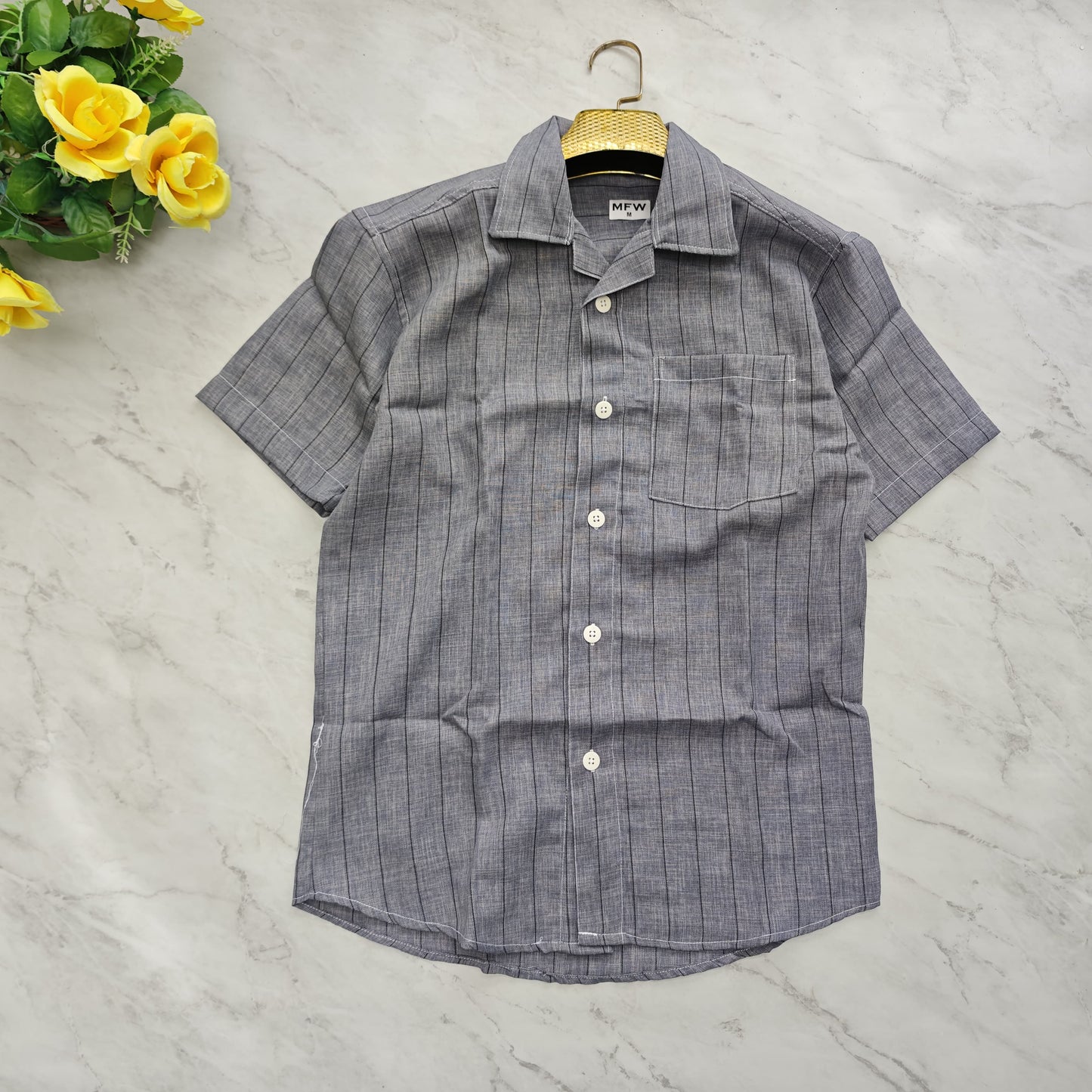 D6 MFW Cuban collar shirts buy 3 pcs @499 and 1 pcs @199