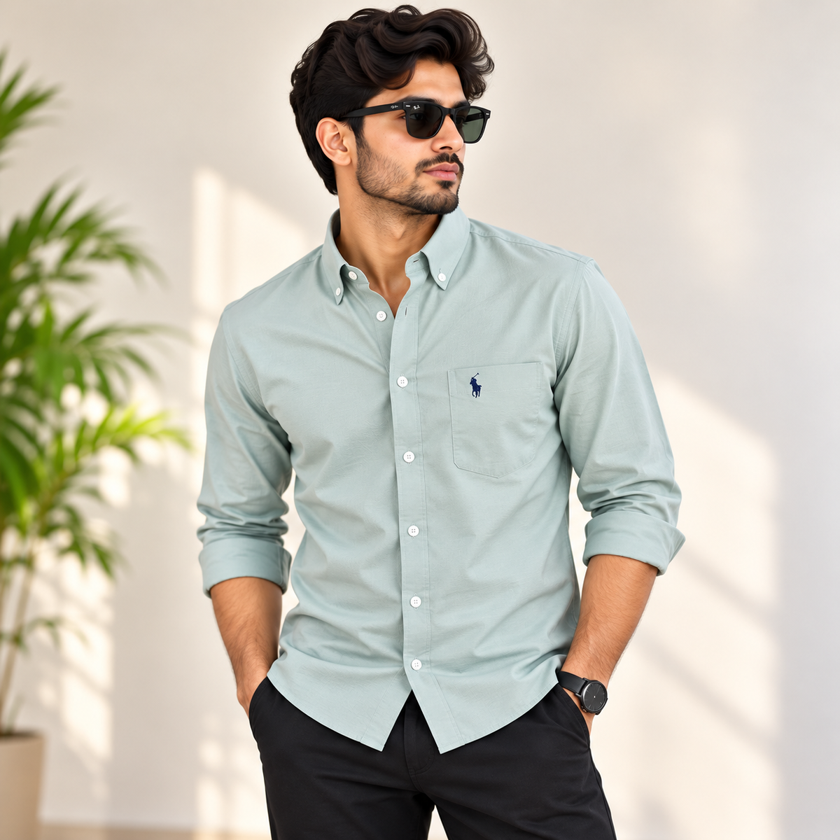 MFW Old money Plain shirts Single pcs @299 and Buy 4 pcs combo @999 (NEW) (Light Green)