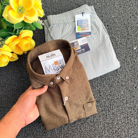 2  in 1 combo Old money lenin shirts + Lenin pants combo buy @600 only