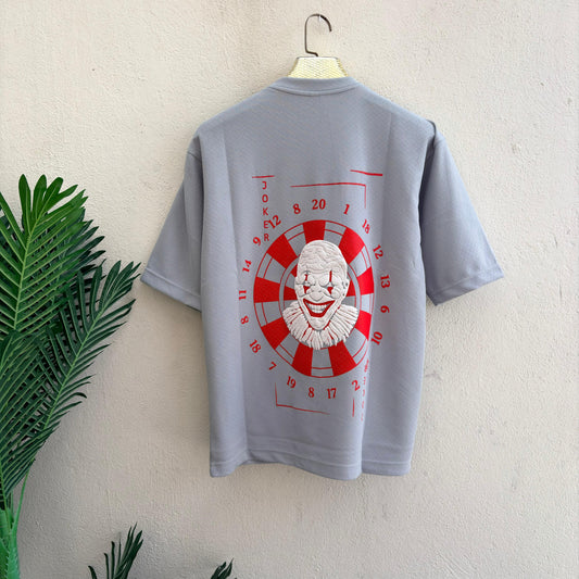 Round neck Front and back print droup shoulder Tshirt 1 pc @199 and 3 pcs @ 499