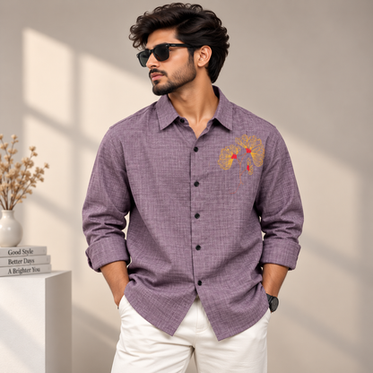 MFW Lenin embroidery work shirts Single pcs @299 and Buy 4 pcs combo @999