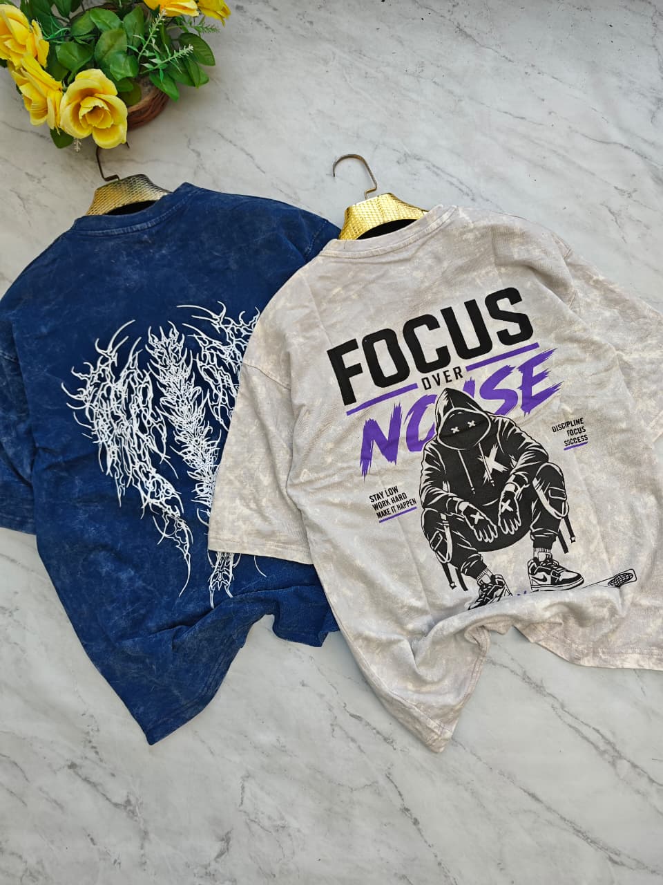 3 in 1 combo buy 3 pcs Random design Acid wash tshirts buy 500 only(Read description before ordering)