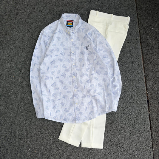 2 in 1 combo old money type Lenin  Printed  shirts +Lenin polo fit buy @600 only