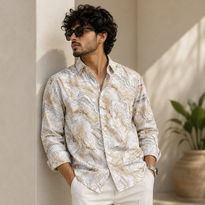 Men's printed viscose Shirts single pcs @350 and Buy 3 pc combo @999