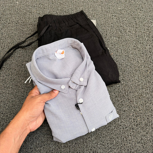 2  in 1 combo Old money lenin shirts + Lenin pants combo buy @600 only