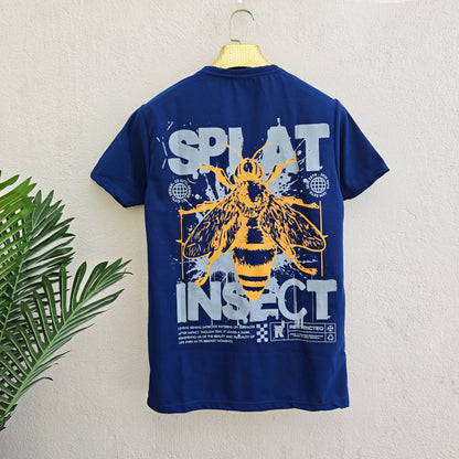Round neck back print Half sleeve Tshirt 1 pc @199 and 3 pcs @ 499(Insect design)
