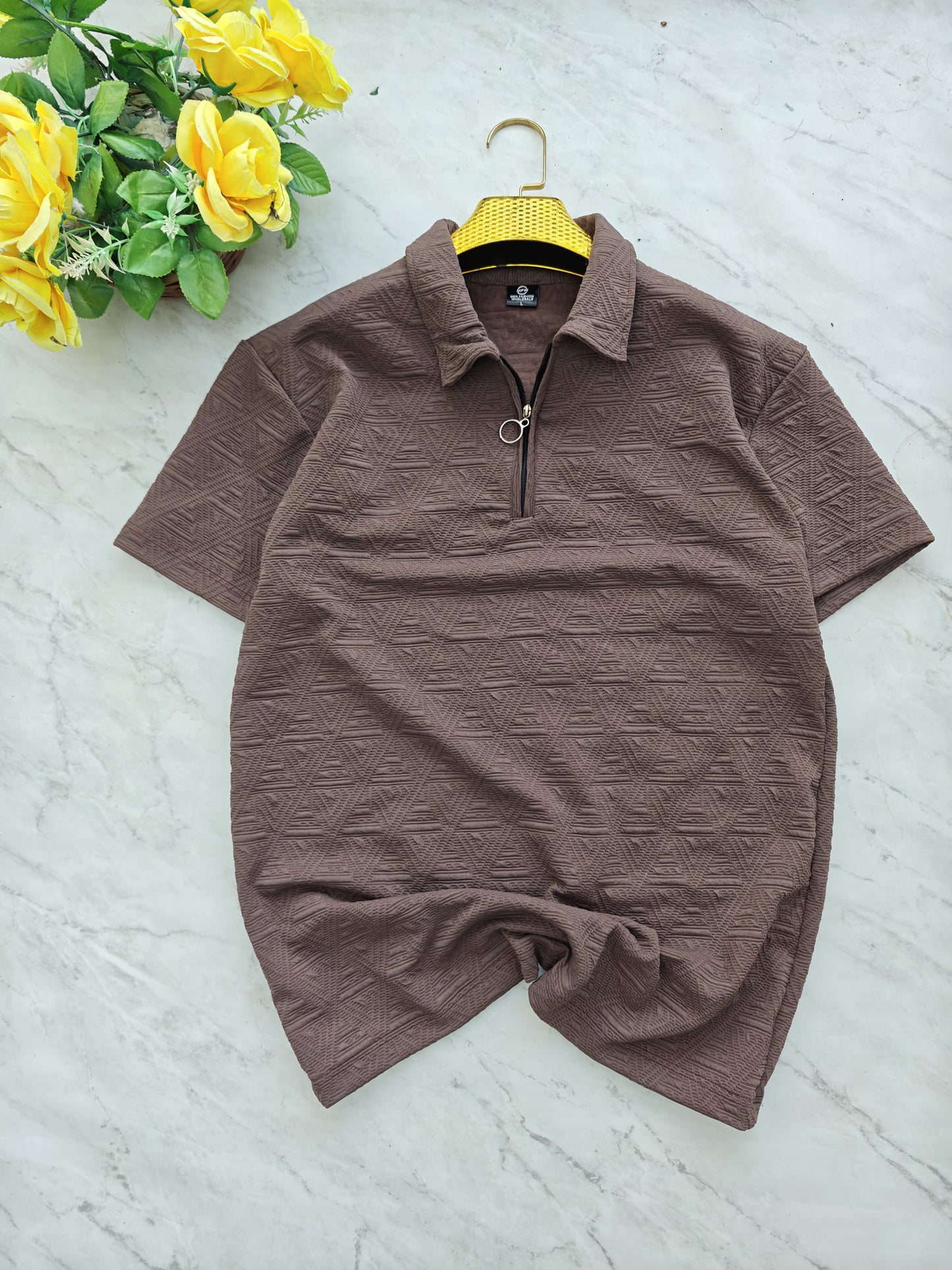 Mfw Half sleeve zipper Tshirt 1 pc @199 and 3 pcs @ 499