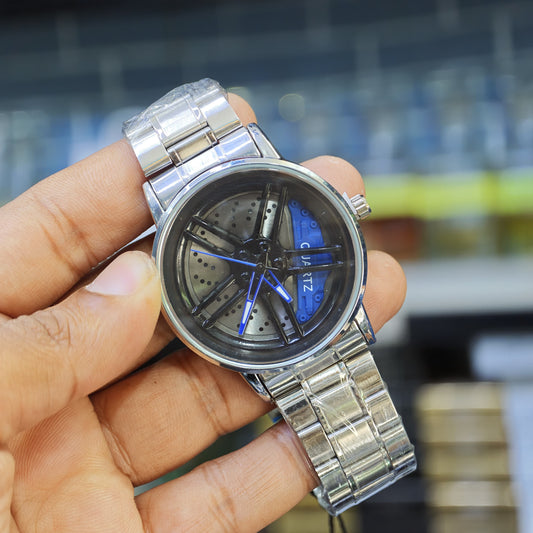 Trending Silver Strap Spinning Watch buy @350rs