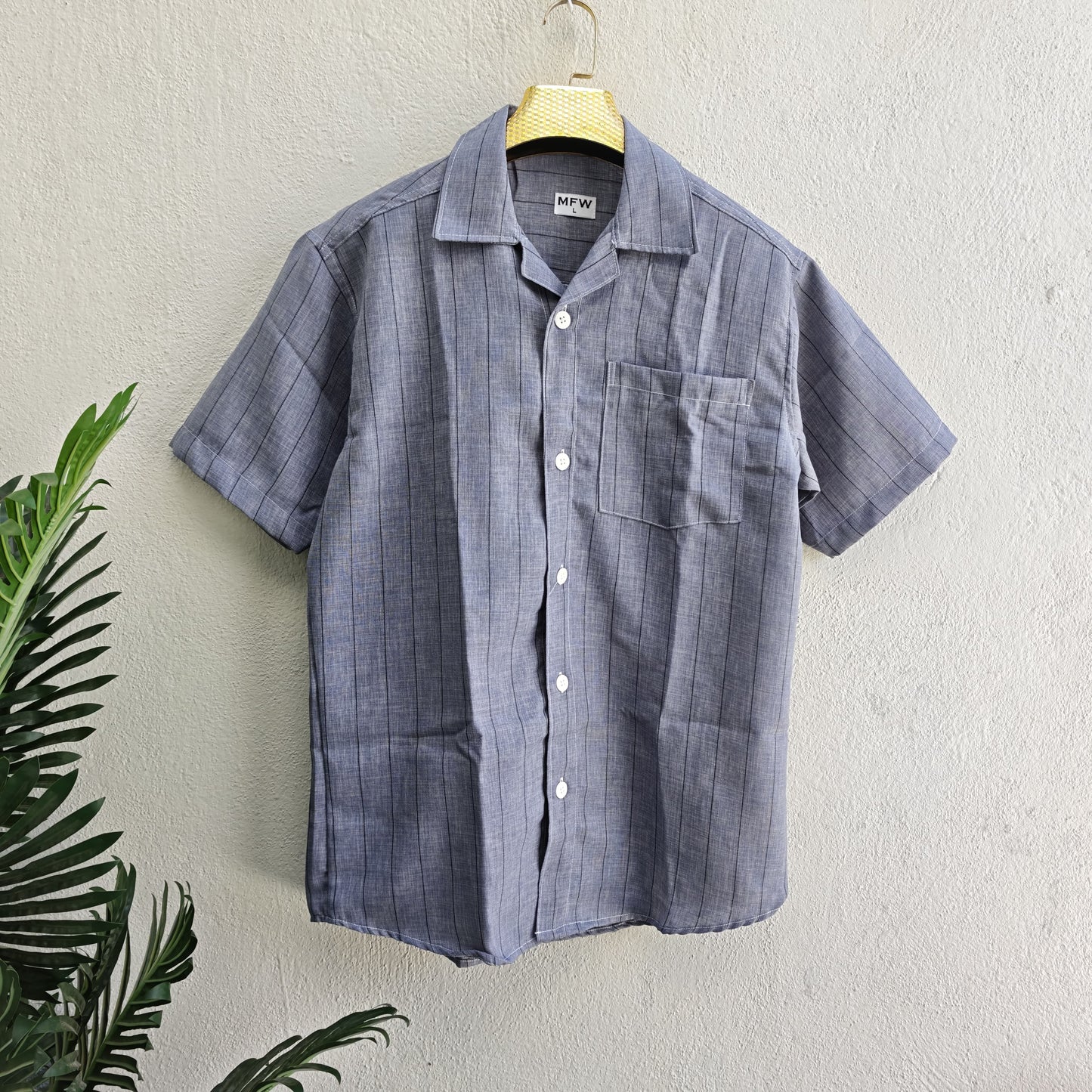 Mfw korean stripes Lenin Cuban Collar shirts buy @250 rs