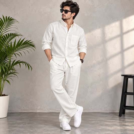 2 in 1 combo MFW Lenin shirts + lenin pant cord sets buy @500 rs only