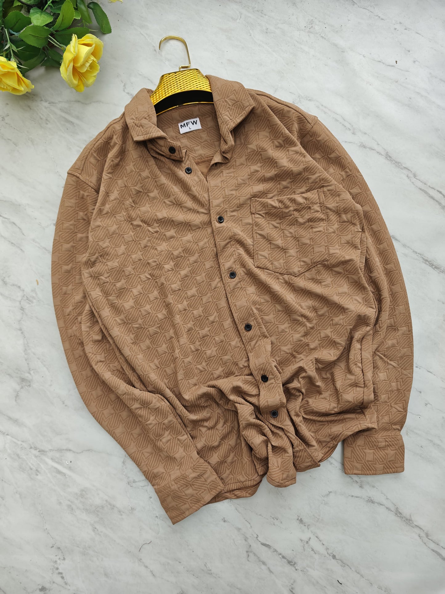 MFW Full sleeve Jacquard shirts Single pcs @299 and Buy 4 pcs combo @999